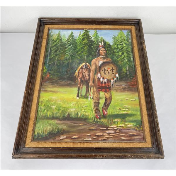 American Indian Warrior Painting