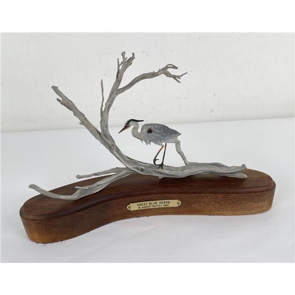 Harvey Rattey Bronze Great Blue Heron