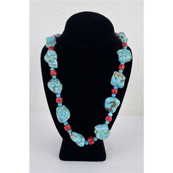 Navajo Turquoise Nugget Necklace