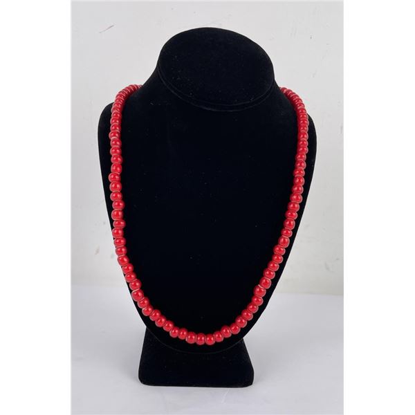 Hudson Bay Red White Heart Trade Beads
