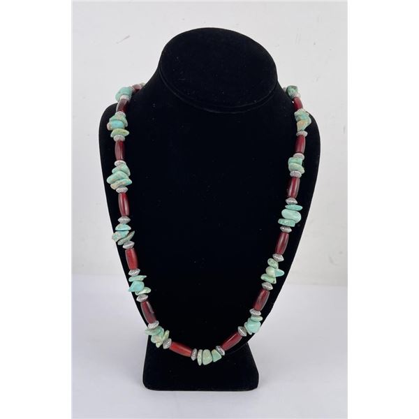 Navajo Sterling Silver Turquoise Necklace