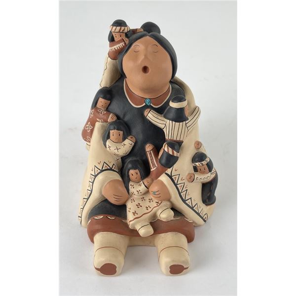 Native American Indian Pottery Story Teller