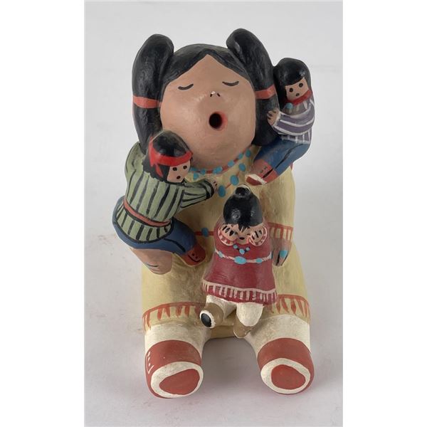 Native American Indian Pottery Story Teller