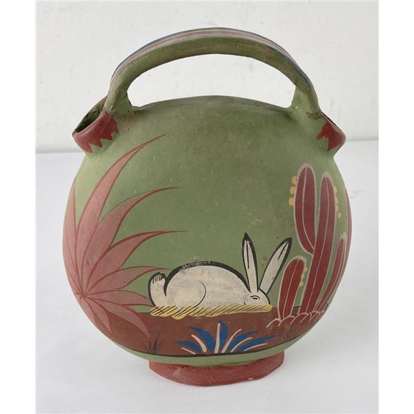 Mexican Tlaquepaque Pottery Water Jug
