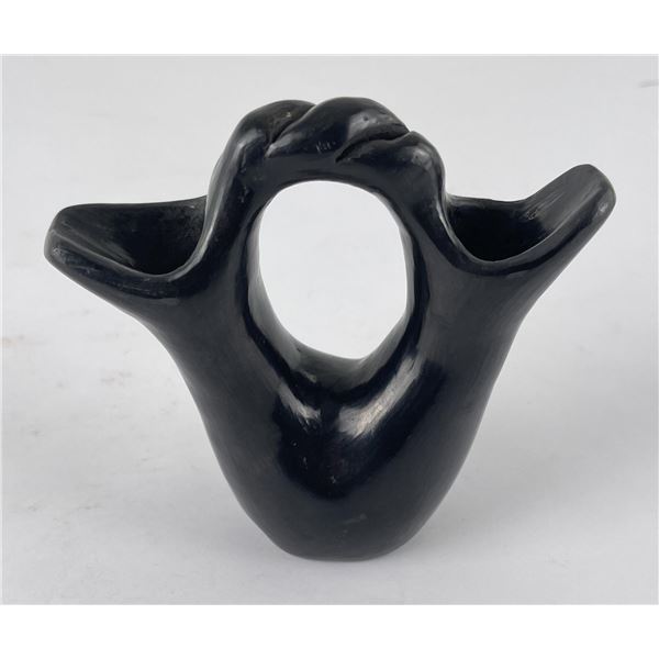 Santa Clara Pueblo Indian Pottery Wedding Vase