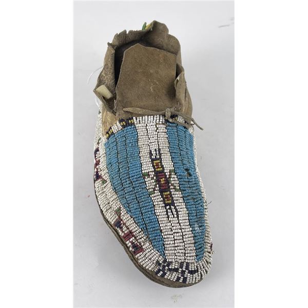Single Cheyenne Indian Beaded Moccasin