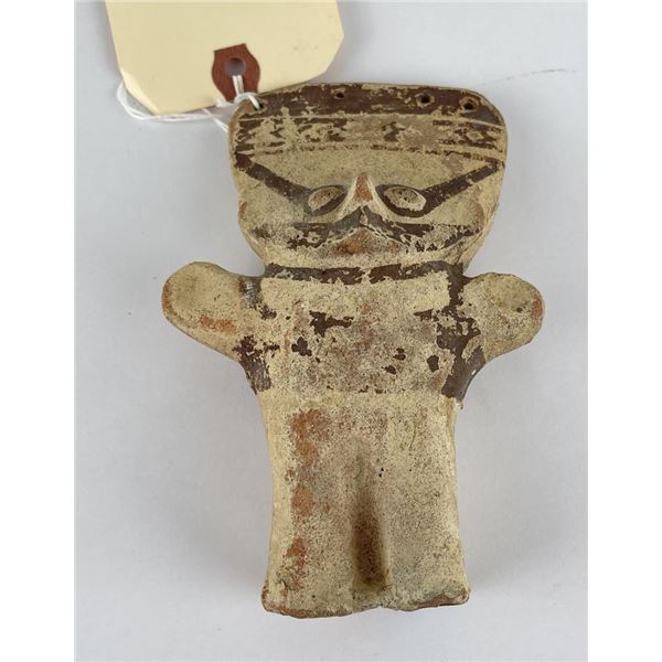 Pre Columbian Pottery Chancay Stargazer Figure