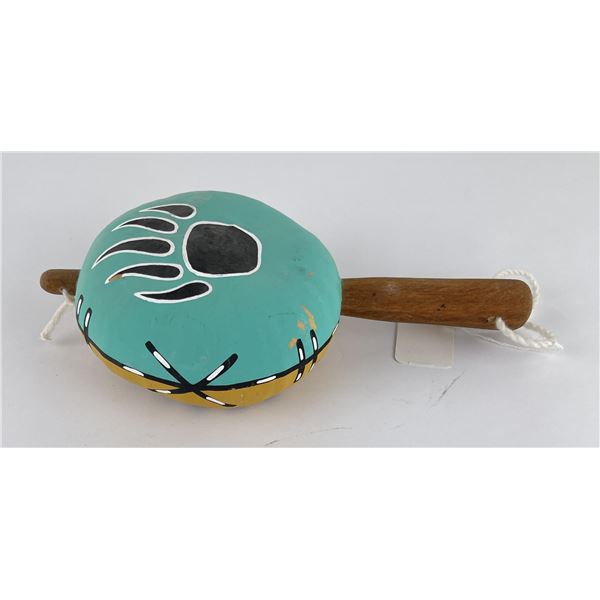 Hopi Indian Painted Dance Rattle