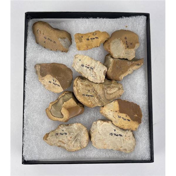 Flint Cobble Scraper Indian Artifact Tools