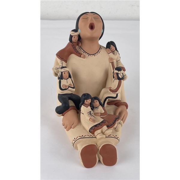 Native American Indian Pottery Story Teller