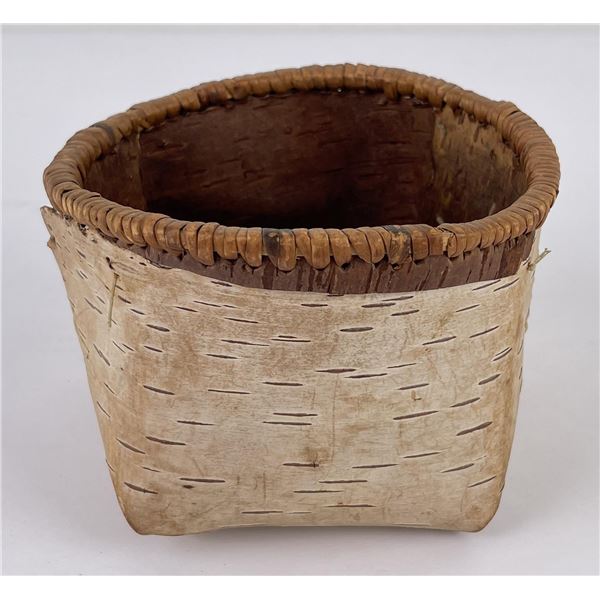 Athabascan Indian Made Birch Bark Basket