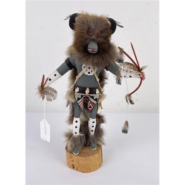 Grey Buffalo Hopi Indian Kachina Doll