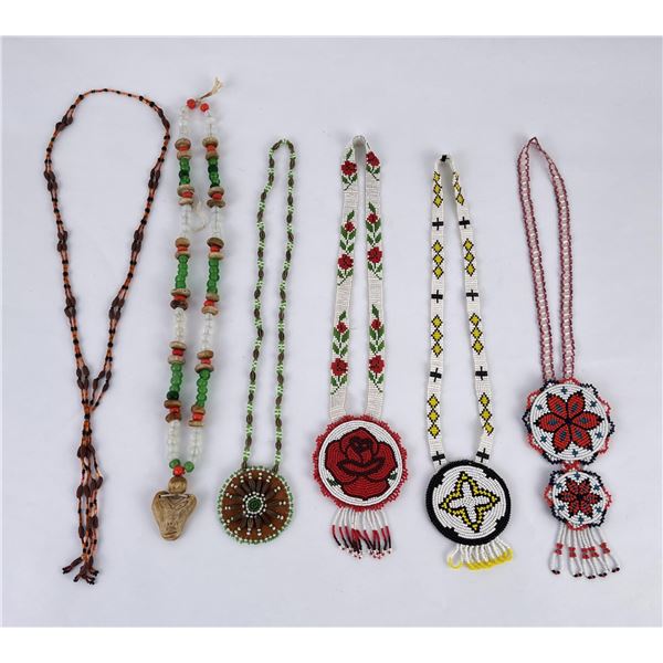 Lot of 6 Native American Indian Necklaces
