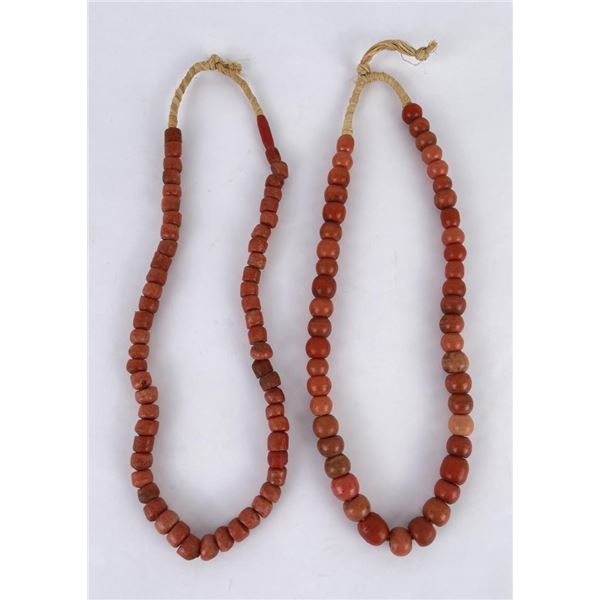 Antique Red Glass Indian Trade Beads