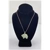 Image 1 : Zuni Indian Carved Stone Bear Necklace