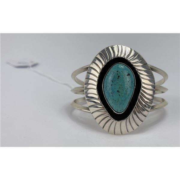 Navajo Sterling Silver Turquoise Bracelet