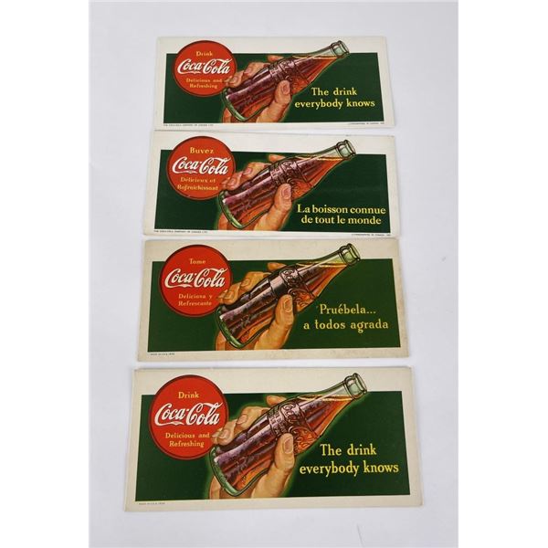 1939 Coca Cola Coke Ink Blotters