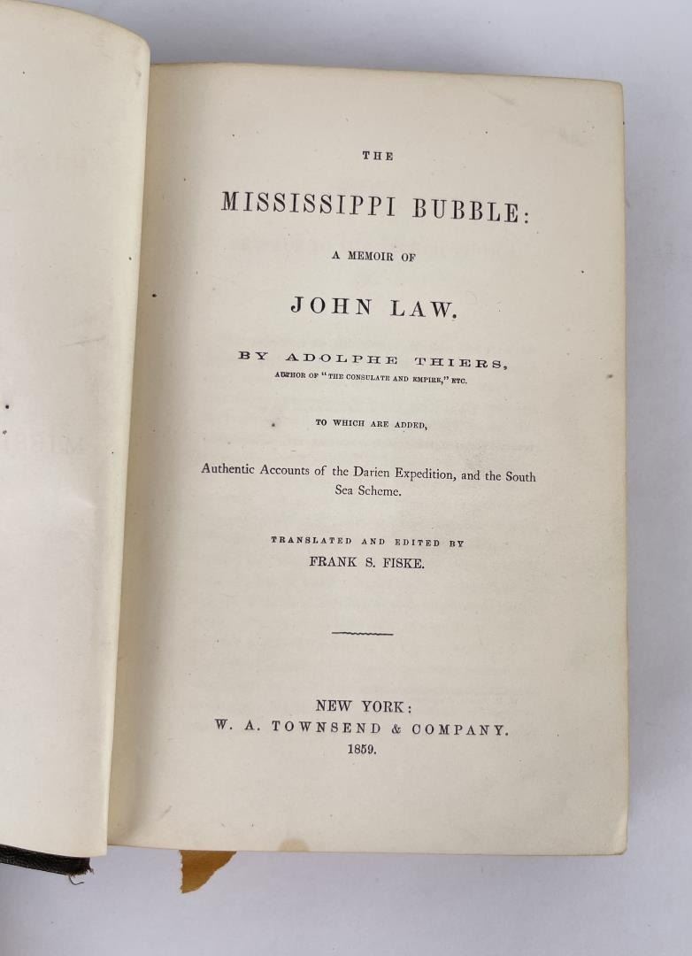 The Mississippi Bubble John Law