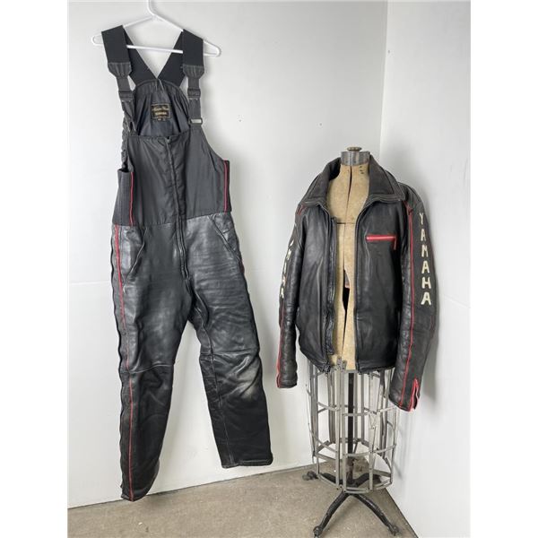 Vintage Yamaha Leather Maxim Snowmobile Suit