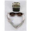 Image 2 : WW2 DAK German Desert Sand Folding Goggles