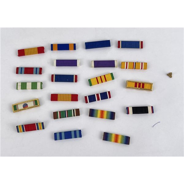 Lot of Assorted US Ribbon Bars WW1 WW2 Vietnam