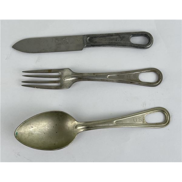 WW2 Set of US Mess Kit Utensils