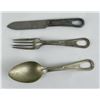 Image 1 : WW2 Set of US Mess Kit Utensils