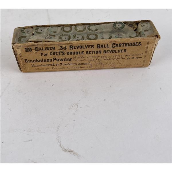 .38 Colt Double Action Revolver Cartridges Ammo