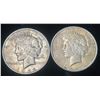 Image 1 : PEACE SILVER DOLLARS - 1923; PAIR