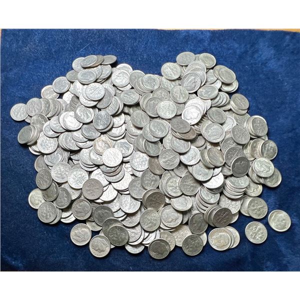 EISENHOWER SILVER DIMES - LOT