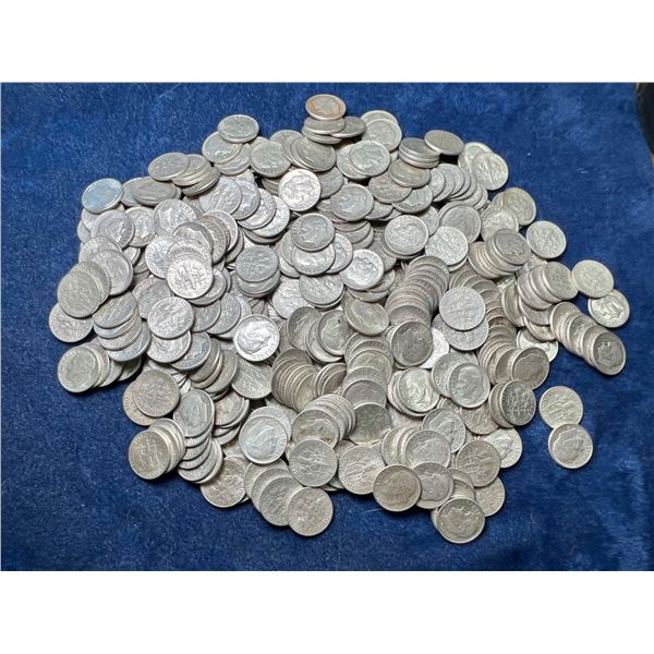 EISENHOWER SILVER DIMES - LOT