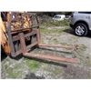 Image 1 : 0J -- CASE PALLET ADJUSTABLE FORKS  "NO RESERVE"