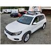 Image 2 : D1 -- 2012 VW TIGUAN S AWD, White, 295099 KM's