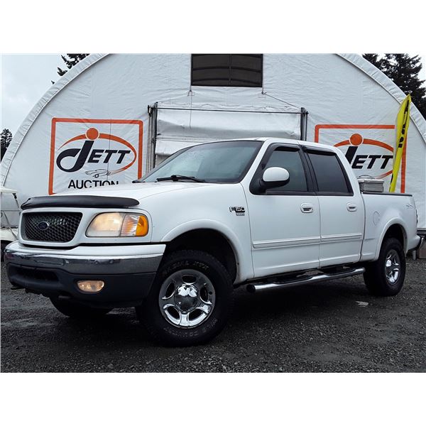 H1 --  2001 FORD F150 SUPERCREW LARIAT 4X4, White, 335980 KM's