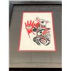 Image 2 : New Richard Shorty "Wolf Dancer Crow Spirit" Framed Print