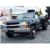 Image 3 : 0C --  1997 CHEVROLET GMT400 K3500 4X4 FLAT DECK, Green, 231192  KM's
