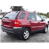 Image 8 : A10 --  2007 KIA SPORTAGE EX AWD, Red, 286096 KM's