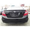 Image 14 : B6 --  2012 HONDA CIVIC LX, BLACK, 115,905 KMS
