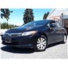 Image 2 : B6 --  2012 HONDA CIVIC LX, BLACK, 115,905 KMS