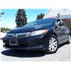 Image 3 : B6 --  2012 HONDA CIVIC LX, BLACK, 115,905 KMS