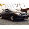 Image 8 : B6 --  2012 HONDA CIVIC LX, BLACK, 115,905 KMS