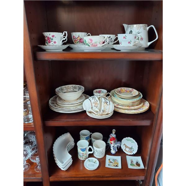 3 Shelves of China ware