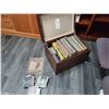 Image 1 : footstool ful of Aprox 94 Alpbums & 47 CD's