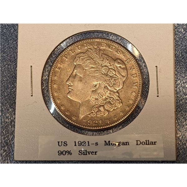 US 1921-s Morgan Dollar 90% Silver