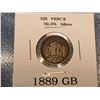 Image 1 : 1889 Great Britain Six pence 92.5% Silver