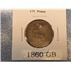 Image 1 : 1860 Great Britain 1/2 Penny