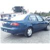 Image 8 : A1 --  2000 TOYOTA COROLLA LE, Blue, 313 700 KM's  "NO RESERVE"