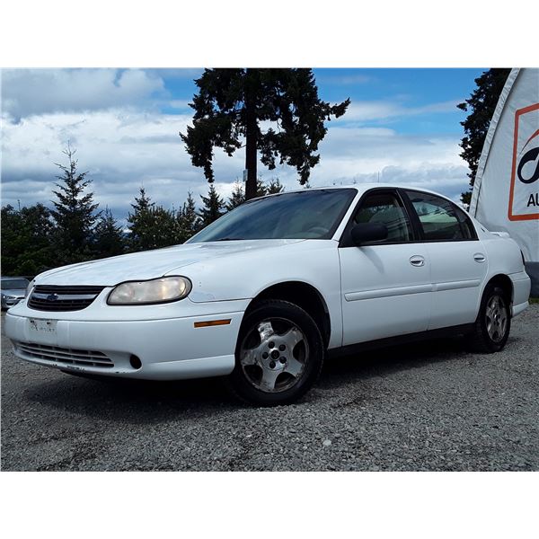 A12G --  2003 CHEVROLET MALIBU , White, 267011 KM's