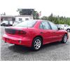 Image 8 : A12H --  2002 PONTIAC SUNFIRE SE , Red, 252761 KM's