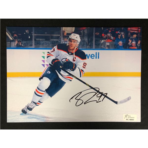 CONNOR MCDAVID SIGNED OILERS 8 X 10 (RA COA)